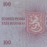 100 марок 1963 года. Финляндия. р106а(60)