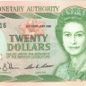 20 долларов 1989 года. Бермудские острова. р37b