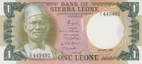1 леоне 19.04.1974 года. Сьерра-Леоне. р5а