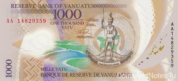 1000 вату 2014 года. Вануату. р15