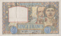 20 франков 18.09.1941 года. Франция. р92b