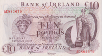 10 фунтов 1980 года. Северная Ирландия. р67b