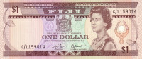 Банкнота 1 доллар 1980 года. Фиджи. р76