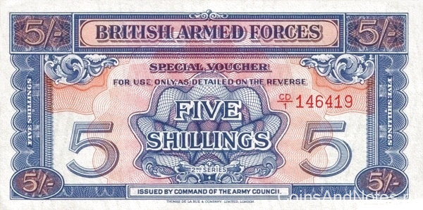 5 шиллингов 1948 года. Великобритания. рМ20с
