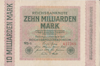 10 миллиардов марок 1923 года. Германия. р117b