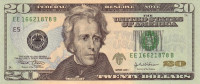 20 долларов 2004 года. США. р521а(B2)