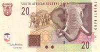 Банкнота 20 рандов 2005 года. ЮАР. р129a