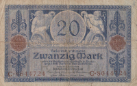 20 марок 1915 года. Германия. р63