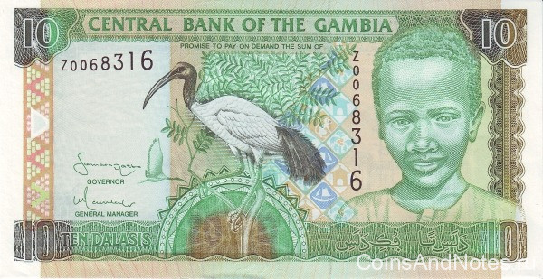 10 даласи 2001-2005 годов. Гамбия. р21c