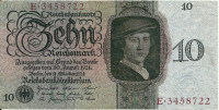 10 марок 11.10.1924 года. Германия. р175