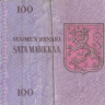 100 марок 1976 года. Финляндия. р109а(77)