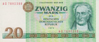 20 марок 1975 года. ГДР. 29b