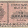 2 кроны 1949 года. Норвегия. р16b