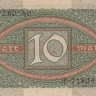 10 марок 06.02.1920 года. Германия. р67а(Н)