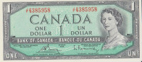 Банкнота 1 доллар 1954 года. Канада. р75с