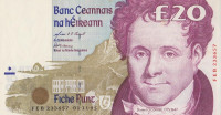 Банкнота 20 фунтов 1995 года. Ирландия. р77b