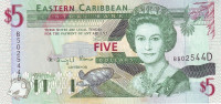 5 долларов 1994 года. Карибские острова. р31d