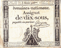 10 солей 24.10.1792 года. Франция. рА64а