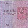 100 марок 1976 года. Финляндия. р109а(63)