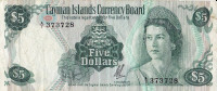 5 долларов 1974 года. Каймановы острова. р6