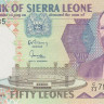 50 леоне 27.04.1989 года. Сьерра-Леоне. р17b