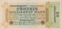 50 миллиардов марок 1923 года. Германия. р120а(1)