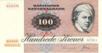 100 крон 1976 года. Дания. р51(76)