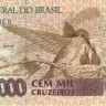100 000 крузейро 1992-1993 годов. Бразилия. р235b