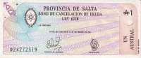 Банкнота 1 аустраль 31.12.1987 года. Аргентина. рS2612е