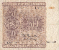 50 марок 1945 года. Финляндия. р87(5)