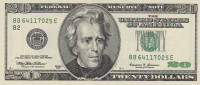20 долларов 1999 года. США. р507(B2)