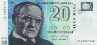 20 марок 1993 года. Финляндия. р123(1)