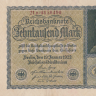 10000 марок 1922 года. Германия. р72(2-1-2)