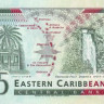5 долларов 1994 года. Карибские острова. р31к