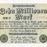 10 миллионов марок 22.08.1923 года. Германия. р106b