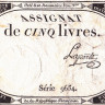 5 ливров 31.10.1793 года. Франция. рА76(2)
