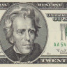20 долларов 1996 года. США. р501(А1). Серия АА