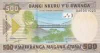 500 франков 01.02.1019 года. Руанда. р new