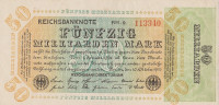 50 миллиардов марок 10.10.1923 года. Германия. р120а