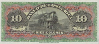 10 колонов 1901 год. Коста-Рика. рS174r