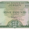 1 фунт 1963 года. Джерси. р8а
