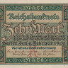 10 марок 06.02.1920 года. Германия. р67а(К)