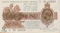 1 фунт 1922-1923 годов. Великобритания. р359а