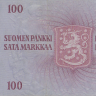 100 марок 1963 года. Финляндия. р106а(61)