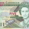 5 долларов 1994 года. Карибские острова. р31м