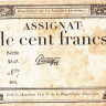 100 франков 07.01.1795 года. Франция. рА78(1)