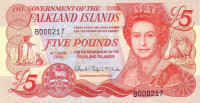 5 фунтов 2005 года. Фолклендские острова. р17