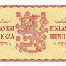 100 марок 1957 года. Финляндия. р97а(4)