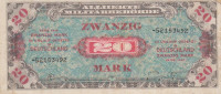 20 марок 1944 года. Германия. р195d