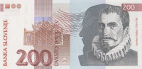 200 толаров 2001 года. Словения. р15с